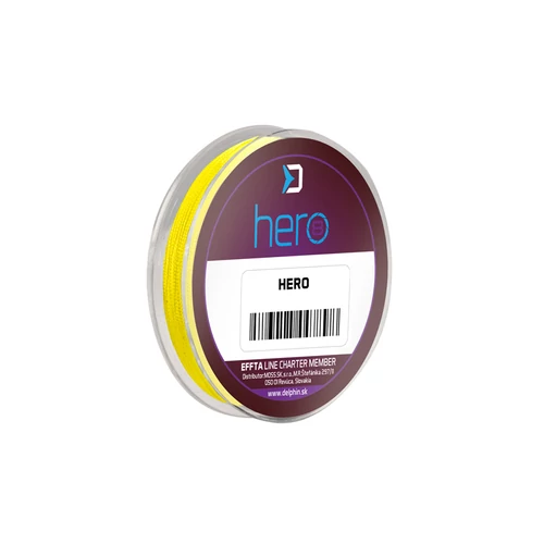 Delphin HERO 8 / fluo sárga 0,40mm 26,4kg 10m
