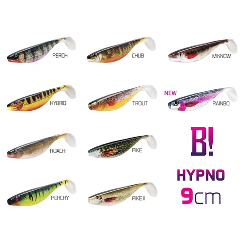 Delphin BOMB! Gumihal HYPNO / 3db 9cm/3D PERCH