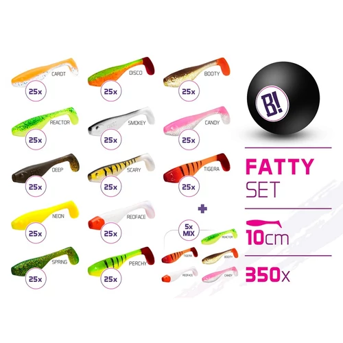 Delphin Műcsali szettek BOMB Fatty 10cm / 350db 10cm