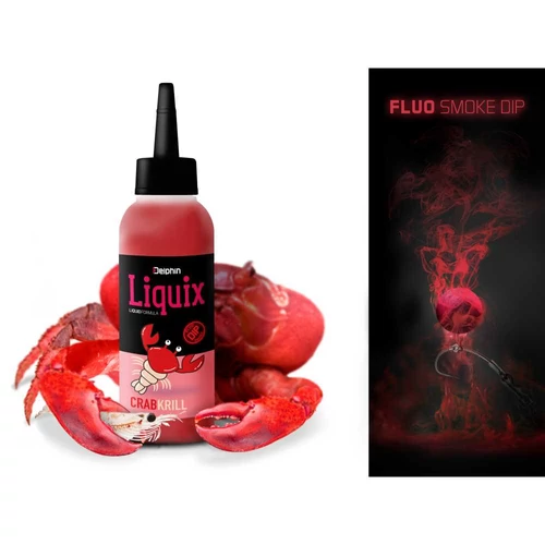 Delphin Fluo dip D SNAX LiquiX /100ml Rák-Krill