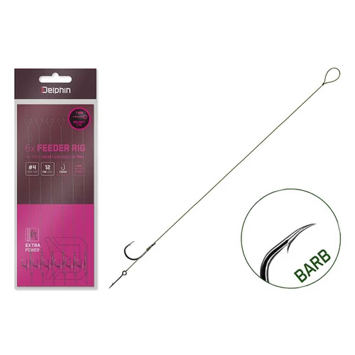Delphin Kötött horog NOLIMIT Sting / 6db 12cm / 15lbs / BARB Nr4 / Sting 7mm