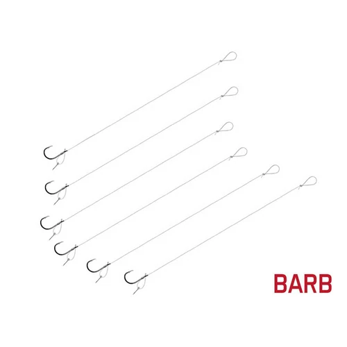 22mm / BARB Nr8 / Sting7mm;Delphin Kötött horog FLR D-rig / 6db 8cm / 0