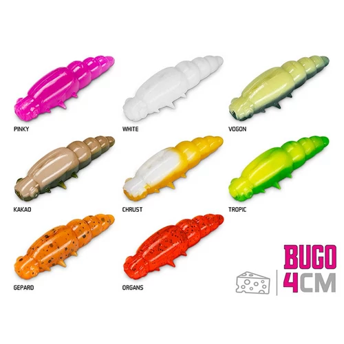 Delphin BUGO Cheese műlárva / 15db plasztik csali 4cm / TROPIC