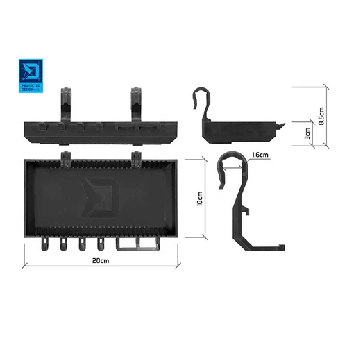 Delphin Rodpod polc ShelfPOD / BlackWAY 20x10x3cm