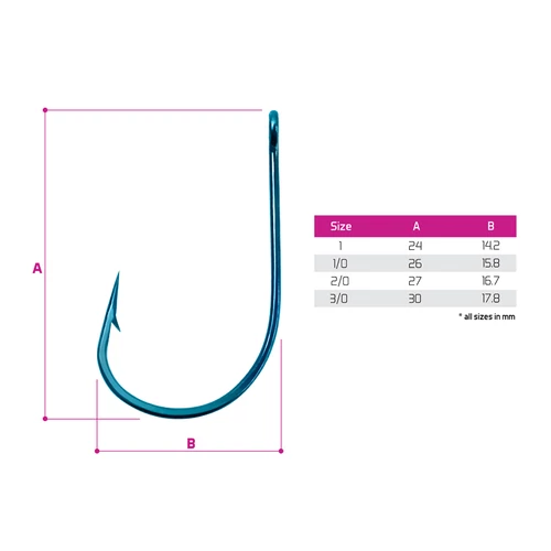 Delphin Horog Delphin B! NEO ZanderPoint BLU / 10db 1