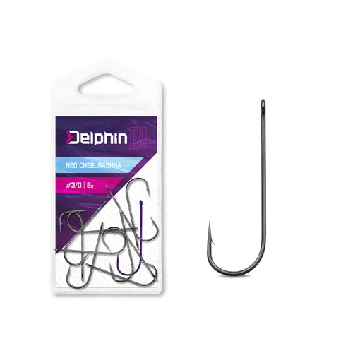 Delphin B! NEO Egyágú Cheburashka horog / 8db 1/0