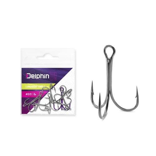 Delphin B! LureHook TRIPLE hármashorog / 6db 2/0