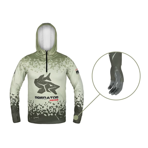 Delphin UV ARMOR 50+ Kapucnis hosszúujjú póló Predator XXXL