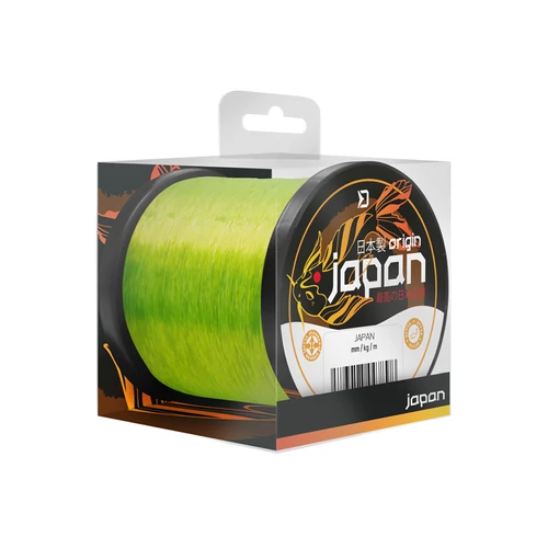 Delphin Monofil JAPAN Origin / Fluo sárga 0,261mm 5,37kg 300m