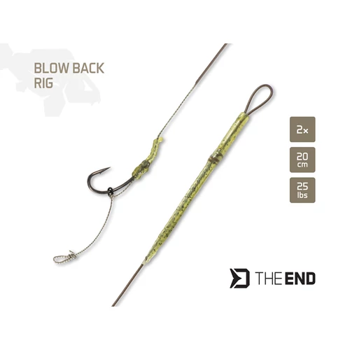 Delphin THE END Blow Back Rig / 2 db 20cm/25lbs/#4