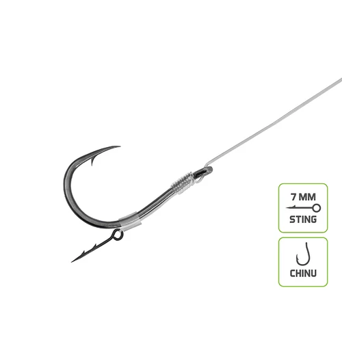 Delphin Fluoro Sting Feeder Rig / 10db 12cm/0