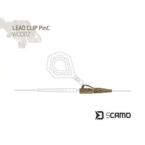 Delphin sCAMO PinC WOODZ ólom tartó kapocs 10 db