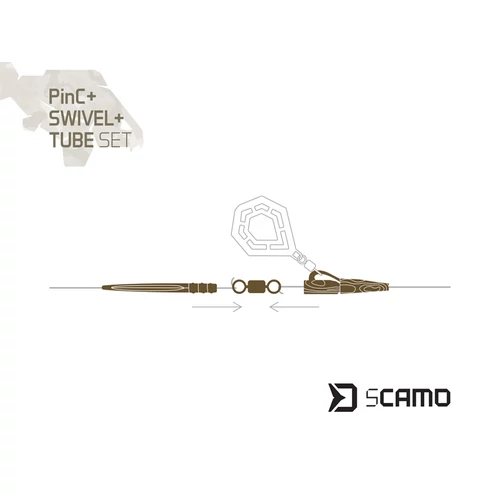 Delphin sCAMO PinC + Swivel + Tube szett / 5 db szett #4