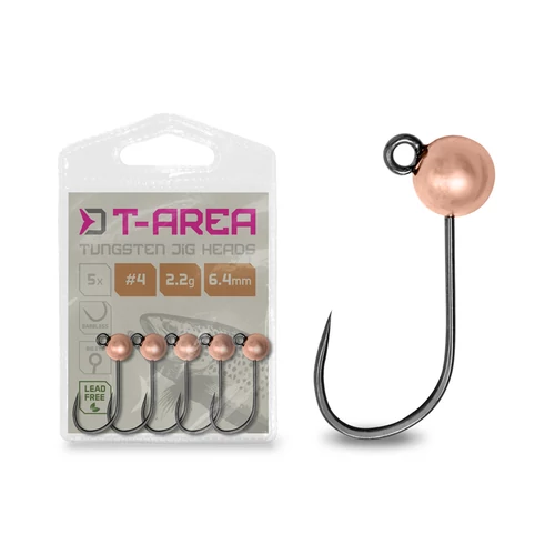 Delphin T-AREA BL Tungsten jig / 5 db réz/4mm/0