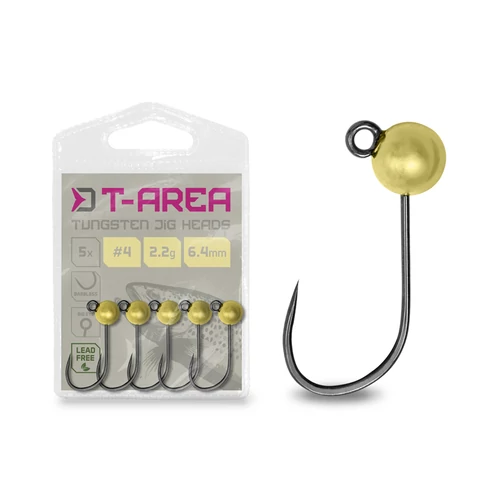 Delphin T-AREA BL Tungsten jig / 5 db arany/4mm/0