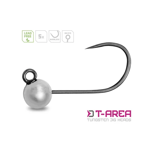 Delphin T-AREA BL Tungsten jig / 5 db ezüst/4mm/0,6g/#6