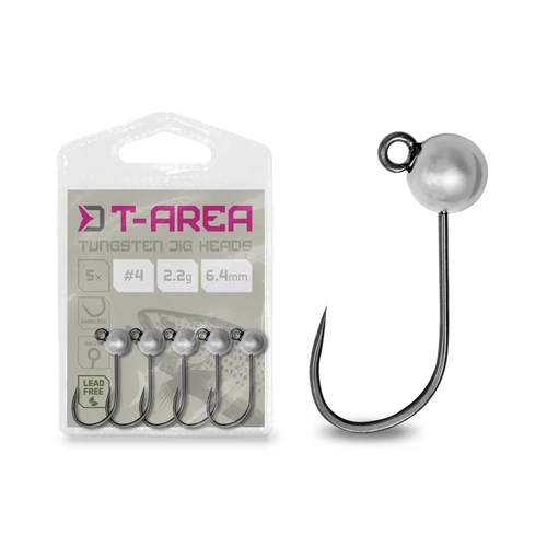 Delphin T-AREA BL Tungsten jig / 5 db ezüst/4mm/0