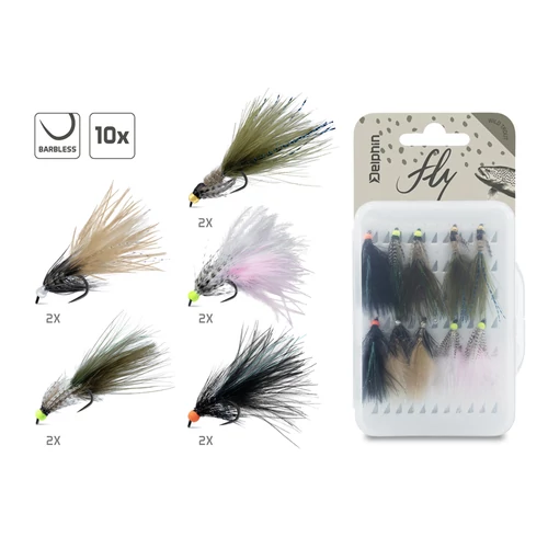 Delphin FLY Műlégy készlet / 10 db Wild trout