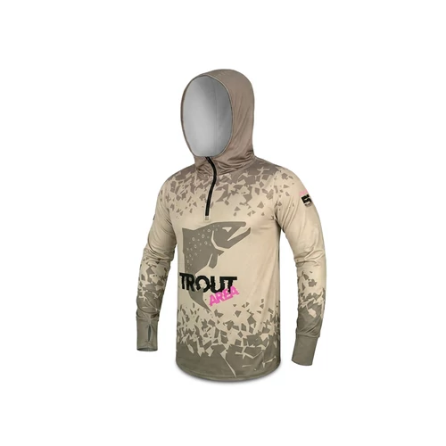 Delphin UV ARMOR 50+ Kapucnis hosszúujjú póló Trout L