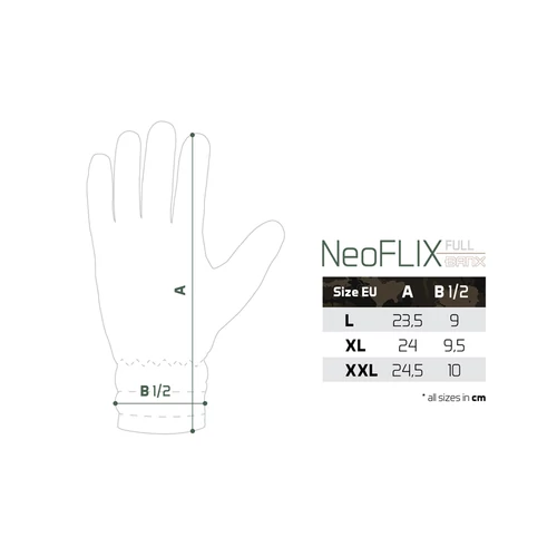 Delphin NeoFLIX Banx Neoprén kesztyű béléssel L