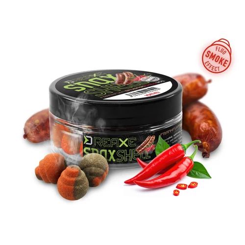 Delphin D SNAX SHELL csali 10mm/30g Frankfurti virsli – Chili /wafters/oldódó