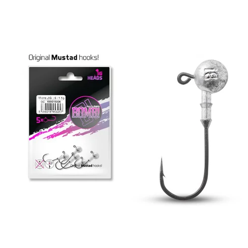 Delphin Jig fej BOMB! / 5db 10g-1/0