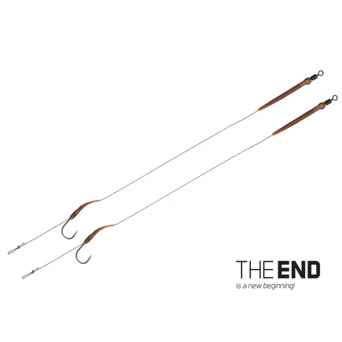 Delphin THE END Boilie rig kötött horog / 2db 20cm/25lbs/#4