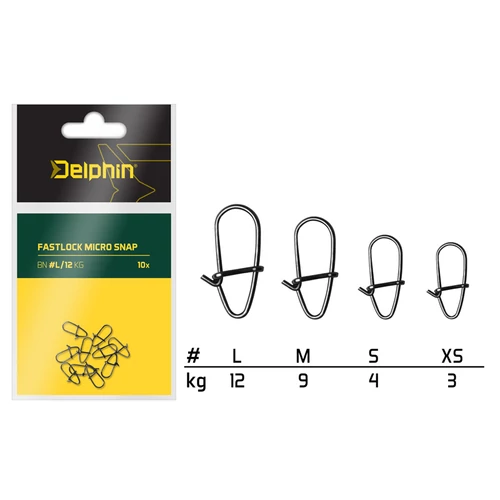 Delphin Fastlock micro snap /10db L/12kg
