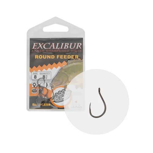 Horog Excalibur Round Feeder Barbless 8