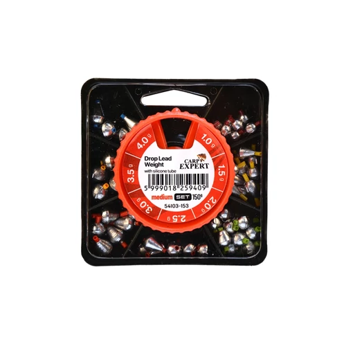 Carp Expert Medium Betétes Cseppólom Készlet 1-4G Natur 150g