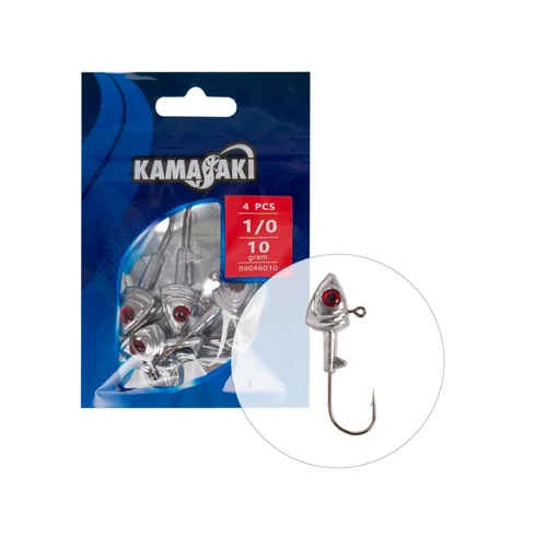 Kamasaki River Predator Jig Fej 10g 1/0 4db/csomag