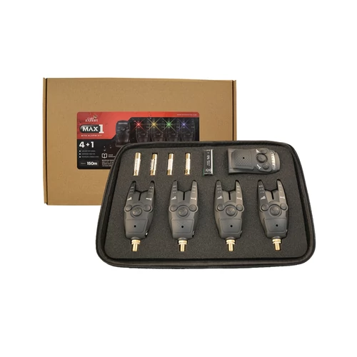 Carp Expert Max1 Bite Alarm 4+1 Piros, Sárga, Zöld, Kék