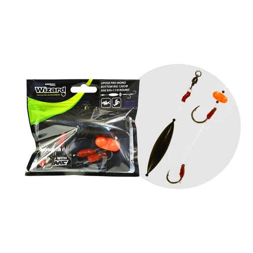Wizard Monster Upose Pro Mono Bottom Rig 30g 9/0+11/0 Round