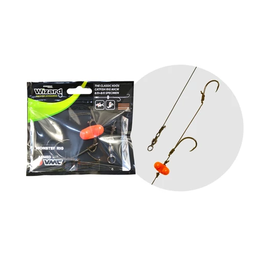 Wizard Monster - The Classic Koós Catfish Rig 6/0+8/0 Specimen