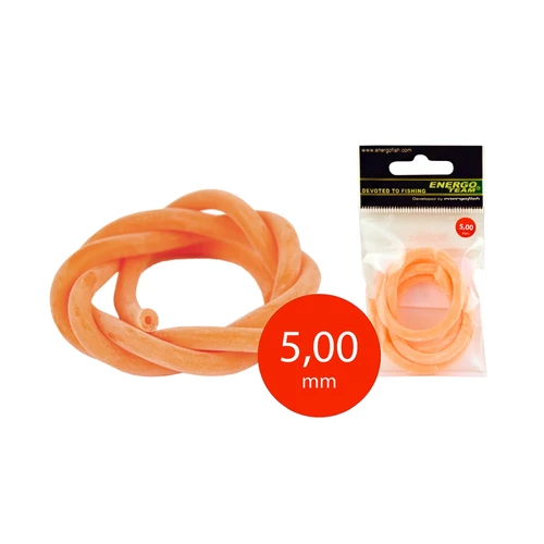 Csúzligumi Csomagolt 5,0X2,0mm Fluo Narancs 60cm