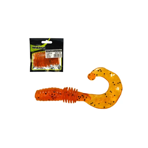 Wizard Harpex Twist Extra Poppy-Orange 5cm 10Pcs/Bag
