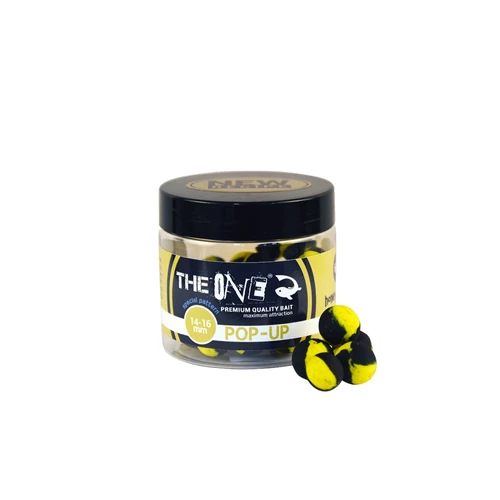 The One Pop Up Honey&Halibut 14-16 mm Black - Yellow