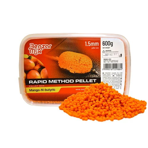 Benzar Rapid Method Pellet Mangó&Vajsav 1,5mm 600gr