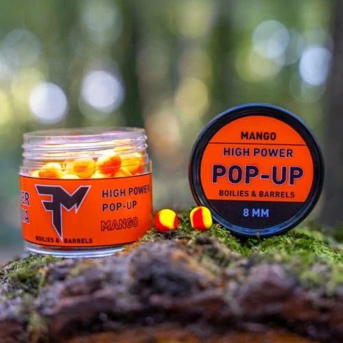 Fm High Power Pop-Up Boilies & Barrels 8 mm Mango