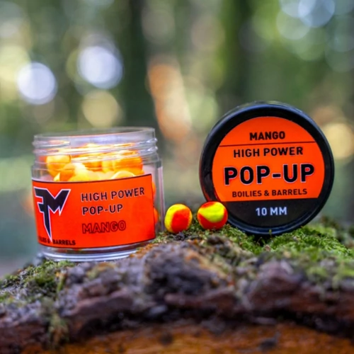 Fm High Power Pop-Up Boilies & Barrels 10 mm Mango
