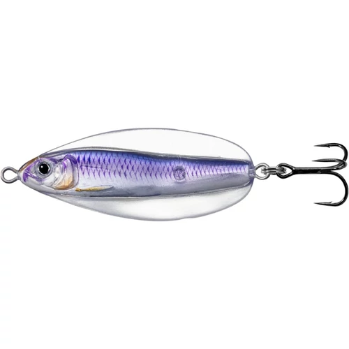 Livetarget Erratic Shiner Spoon Silver/Violet 70 mm 21g