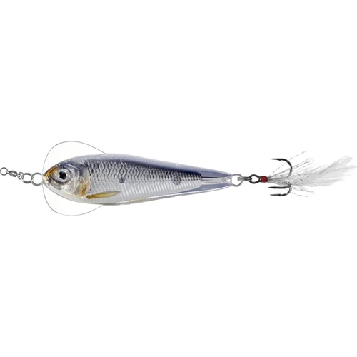 Livetarget Flutter Shad Jigging Spoon Silver/Black 50 mm 11g