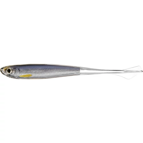 Livetargetghost Tail Minnow Dropshot Bait Silver/Smoke 95 mm