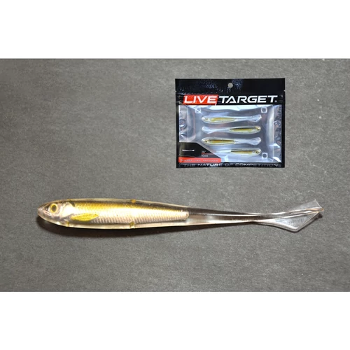 Livetargetghost Tail Minnow Dropshot Bait Silver/Brown 95 mm