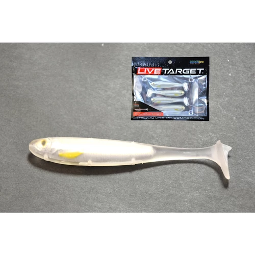 Livetarget Slow-Roll Shiner Paddle Tail Silver/Pearl 85 mm