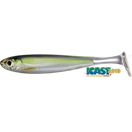 Livetarget Slow-Roll Shiner Paddle Tail Silver/Green 100 mm