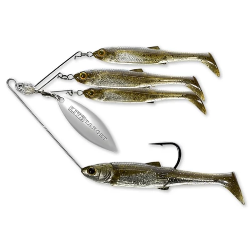 Livetarget Minnow Spinner Rig Dark Amber/Gold Small 11g