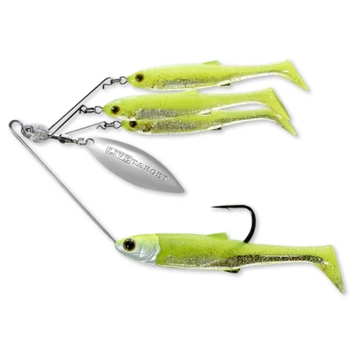 Livetarget Minnow Spinner Rig Chartreuse/Silver Small 11g