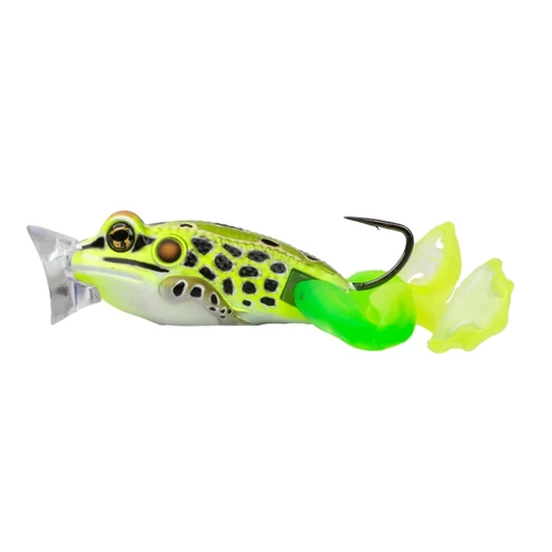 Livetarget The Ultimate Frog Popper Bait Florogreen / Yellow 50mm 21G Floating