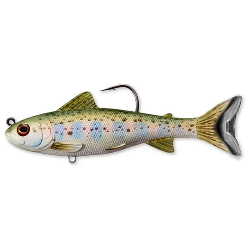 Livetarget Trout (Parr) Swimbait Silver/Olive 109mm 21G Sinking